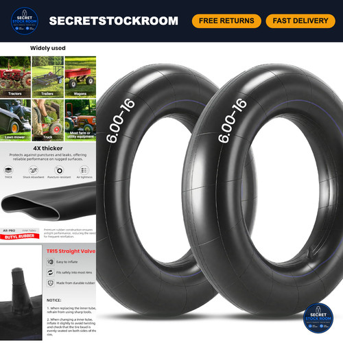 Heavy duty inner tubes - heavy-duty, 6.00-16