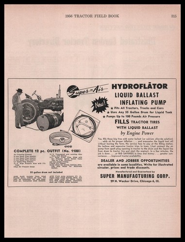 1956 hydroflator chicago - hydroflator, il